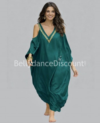 Abito orientale donna verde bosco