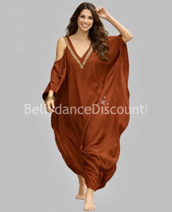 Orientalisches Kleid für Damen in Braun