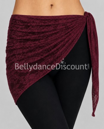 Foulard pour les hanches dentelle bordeaux