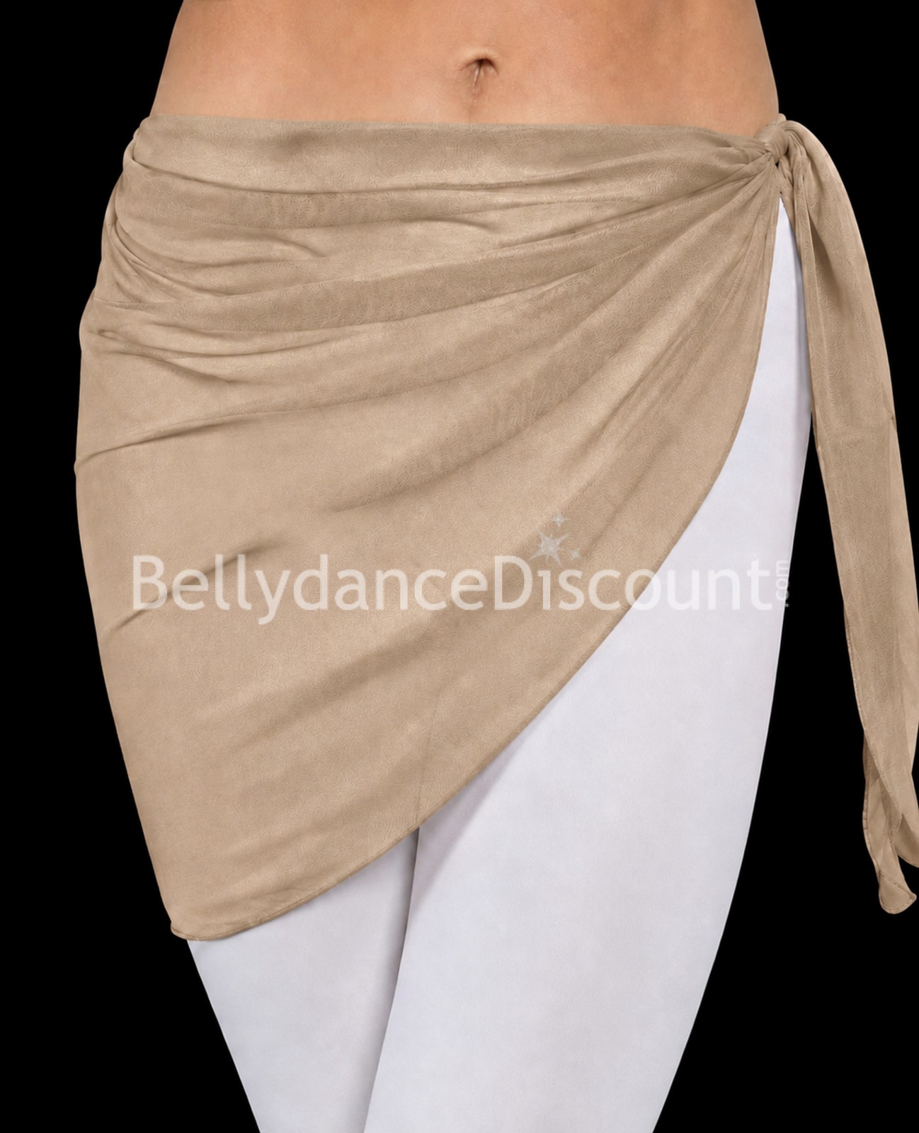 Foulard de danse orientale beige crème Foulard de danse orientale beige crème