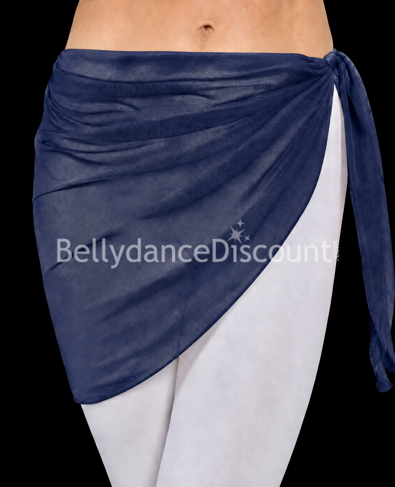 Pañuelo de cadera azul marino para danza oriental Pañuelo de cadera azul marino para danza oriental