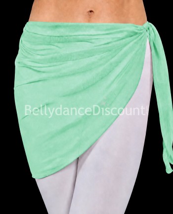 Foulard de danse orientale vert menthe