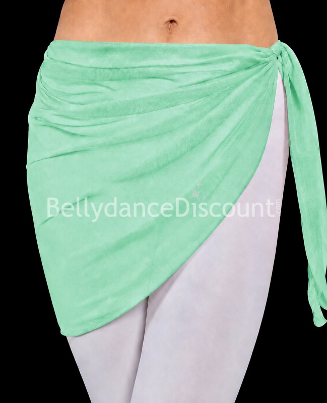Pañuelo de cadera verde menta para danza oriental Pañuelo de cadera verde menta para danza oriental