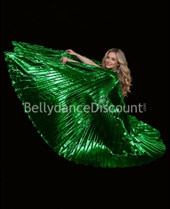 Metallic emerald green belly dance Isis wings