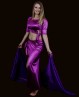 Costume de danse orientale satin violine
