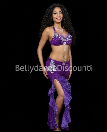 Costume de danse orientale violet