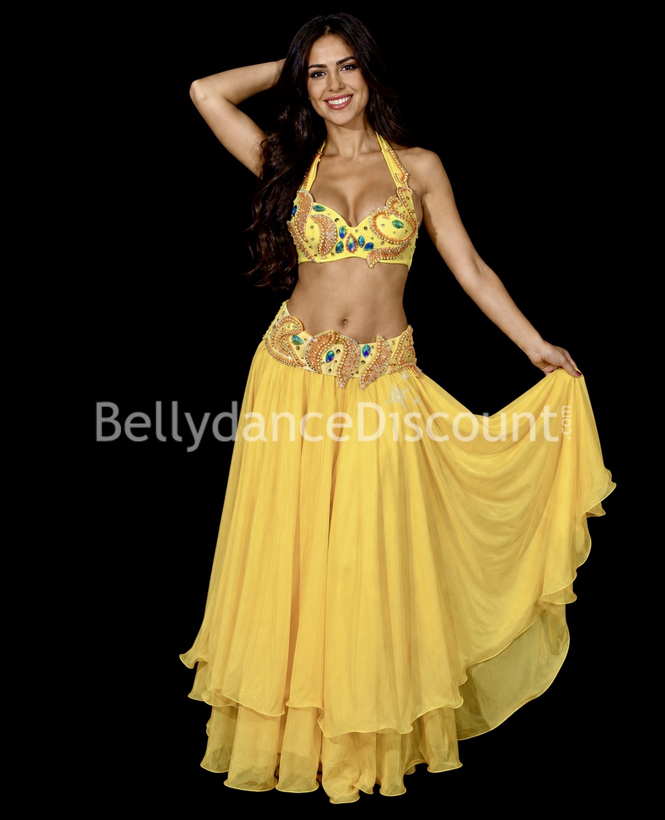 Traje de danza del vientre "Rayo de sol" Traje de danza del vientre "Rayo de sol"
