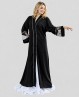 Soprabito orientale nero con strass