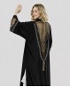 Manteau oriental noir à strass