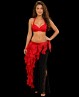 Sujetador rojo básico para danza oriental