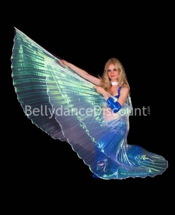 White transparent belly dance Isis wings