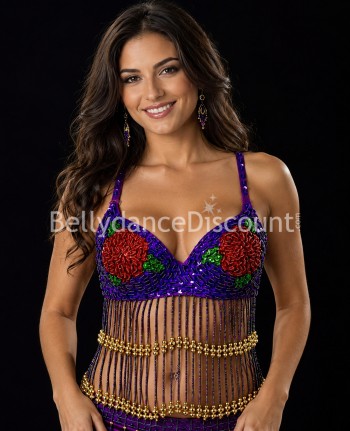 Colorful belly dance bra