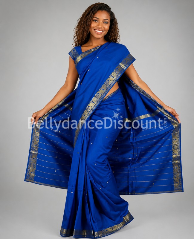 Dark blue Bollywood Saree