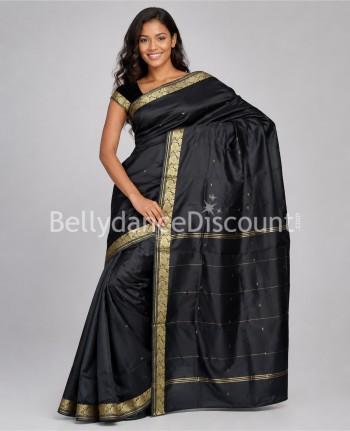 Sari di danza Bollywood nero
