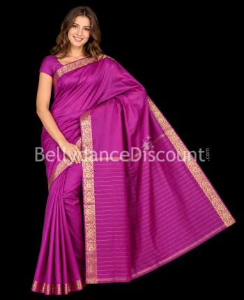 Sari di danza indiana fucsia