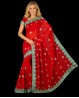 Shiny Bollywood dance Saree red model Jaipur