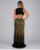 Glitzerndes Bühnenkleid Schwarz-Gold