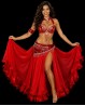 "Butterfly" red Bellydance bra