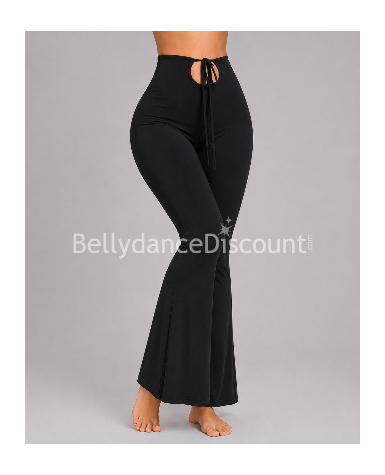Pantaloni da danza neri a vita alta Pantaloni da danza neri a vita alta