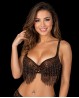 Brown beaded Bellydance bra
