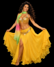 Soutien-gorge de danse orientale perlé doré