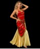 Red covering belly dance top