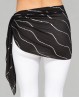 Foulard de danse orientale noir à paillettes