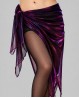 Fular brillante color violeta para danza oriental