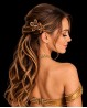 Fermaglio per capelli marrone per danza del ventre