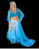 Haarblume für den orientalischen Tanz in hellblau