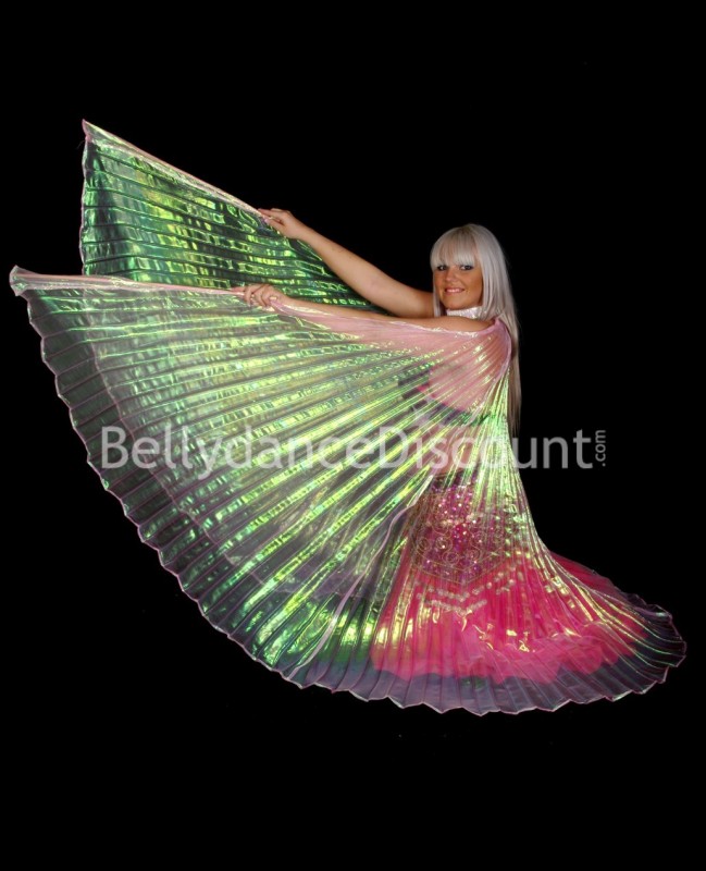 Light pink transparent belly dance Isis wings