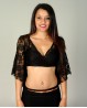 Top di danza pizzo nero