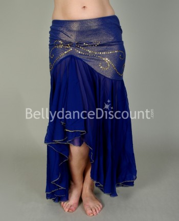 Dark blue Mermaid-style Bellydance skirt