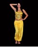 Yellow belly dance trousers