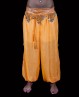 Pantaloni larghi di danza del ventre arancio