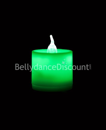 Elektrische Kerzen für den orientalischen Tanz und den Bollywood in grün