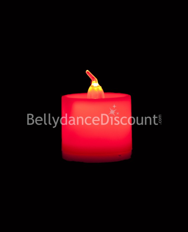 Elektrische Kerzen für den orientalischen Tanz und den Bollywood in Rot