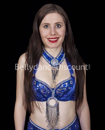 Collier für orientalischen Tanz Nachtblau