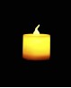 Yellow electric Belly dance and Bollywood candle