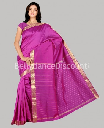 Sari di danza indiana fucsia