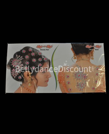 Tatoo "Mixte" de danse orientale et Bollywood rose pâle