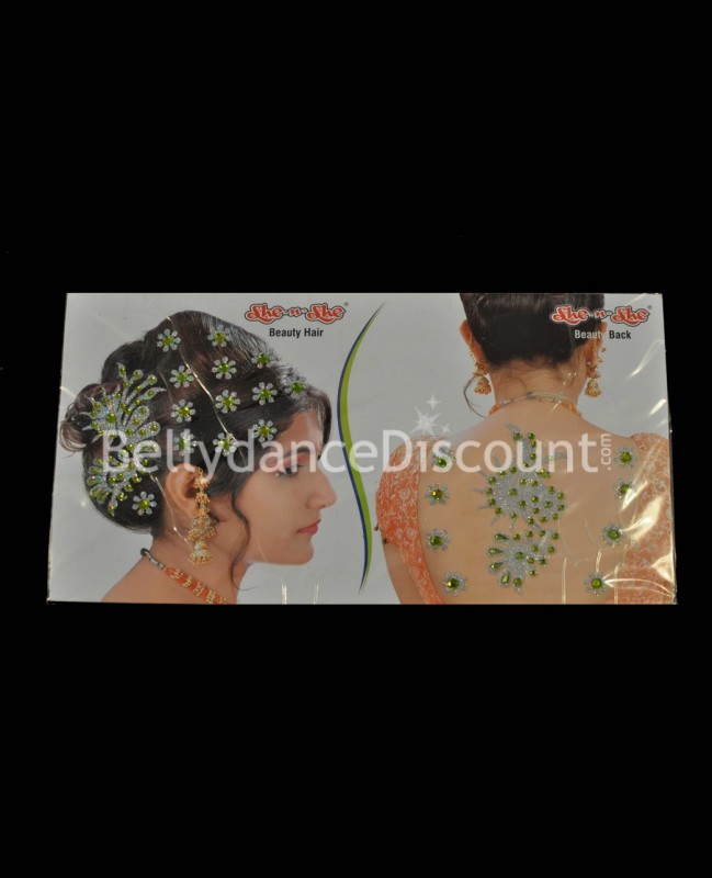 Tatoo "Mixte" de danse orientale et bollywood vert