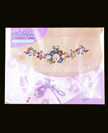 Tatoo "Ventre" de danse orientale et Bollywood multicolore