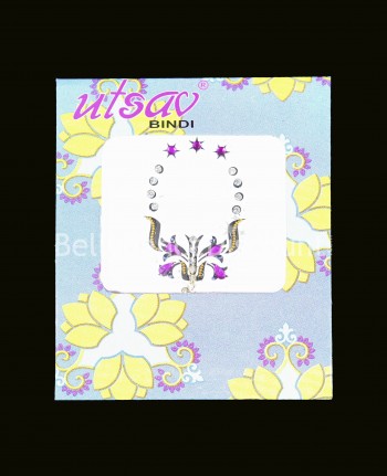 Tatoo "Nombril" de danse orientale et Bollywood violet