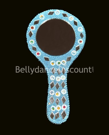 Miroir indien bleu ciel
