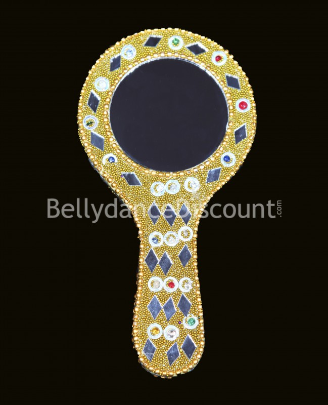 Espejo de la India amarillo 