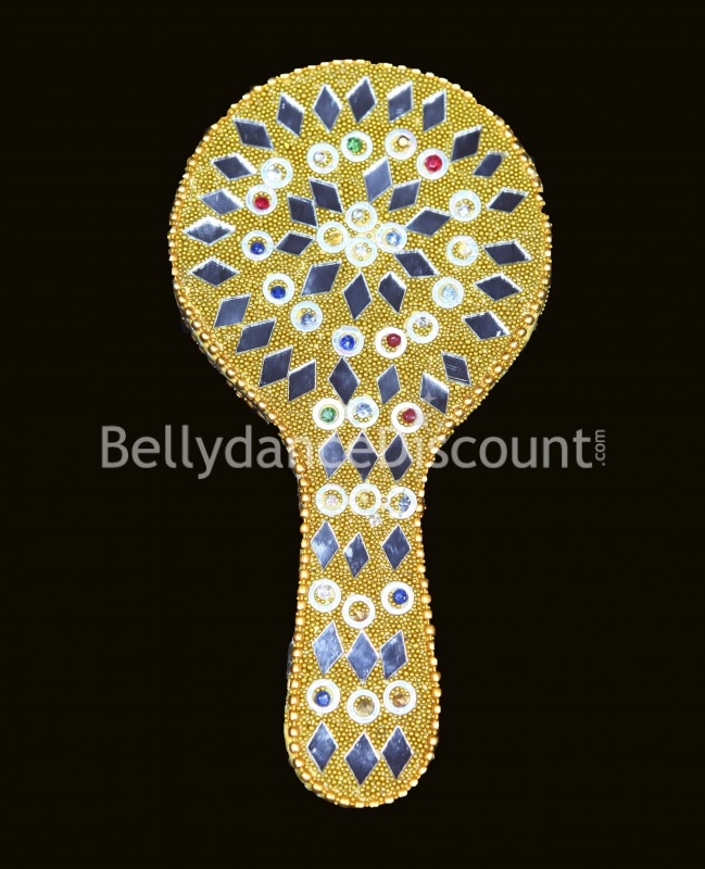 Espejo de la India amarillo 