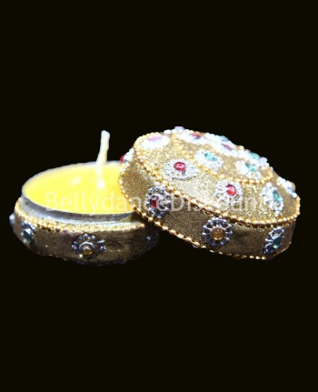 Scatola dei gioielli indiana e candela profumo “ Legno di sandalo ”