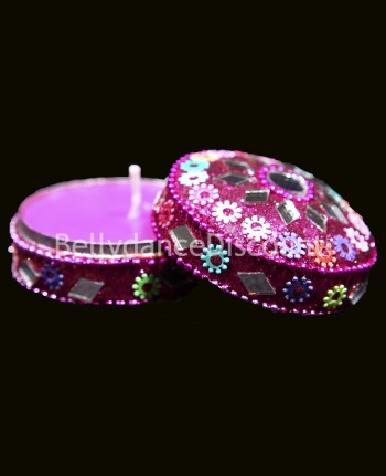 Scatola dei gioielli indiana e candela profumo “ Patchouli ”