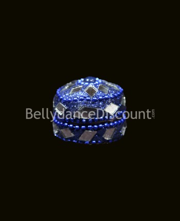 Miniature dark blue Indian box